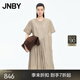 JNBY/江南布衣25夏新品連衣裙短袖寬松圓領(lǐng)優(yōu)雅靈動5P4G13790 285/米卡其 M