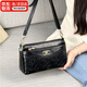 AIOSC中年女包媽媽斜挎包新款PU包包女士中老年單肩斜挎包母親節送婆婆 時(shí)尚高級款-黑色