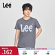 Lee商場(chǎng)同款25新品標準版圓領(lǐng)Logo印花男短袖T恤休閑LMT0104103RX 鐵灰色 XL