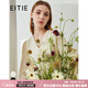 愛特愛（EITIE）秋新款商場(chǎng)同款時(shí)尚氣質(zhì)輕商務(wù)腰帶V領(lǐng)顯瘦燈籠袖連衣裙女6307020 白12 XL 170
