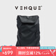 VENQUE范克戶外旅行高級(jí)感雙肩包男防水大容量通勤背包旅游輕便電腦書包 黑色