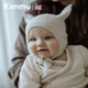 Kimmy英國高品質(zhì)羊絨羊毛嬰兒帽子0-3歲寶寶兒童護耳毛織帽可愛(ài)秋冬季 羊絨貓咪淺杏 均碼48cm-52cm(0-3歲)