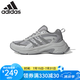 阿迪達(dá)斯（adidas）【京東奧萊】跑步鞋男女同款元禧春季新款輕便緩震休閑老爹運(yùn)動(dòng)鞋 淺灰/灰/深灰 37