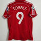 06-08利物浦主場(chǎng)經(jīng)典復古球衣8號杰拉德9號托雷斯短袖足球服 短袖上衣-9號托雷斯+歐冠臂章 L