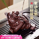 八千行紫砂茶寵金蟾擺件可養(yǎng)吸財高端茶桌茶臺擺件功夫茶具配件招財蟾蜍