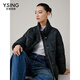 衣香麗影黑色羽絨服女短款2024年冬裝新款小個子超好看立領(lǐng)短外套 黑色 S