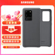 三星（SAMSUNG）GalaxyS20 ultra 5G手機(jī)殼 原裝真皮保護(hù)殼 s20+ 手機(jī)皮套 S20 ultra【6.9英寸直角】灰色