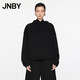 JNBY/江南布衣秋冬連帽衛衣女簡(jiǎn)約寬松套頭上衣休閑純色5O0410810