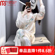 莫代爾真絲新中式國(guó)風(fēng)盤(pán)扣睡衣女夏季漢服古典高級(jí)感2025新款家居服套裝 白色 商柜品質(zhì) 7A 軟絲 L 建議100-120斤