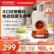 藍寶（BLAUPUNKT）全自動(dòng)電動(dòng)切菜機切菜神器多功能廚房家用能切片切絲土豆絲切碎機QC02 米白色