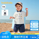 巴拉巴拉寶寶短袖套裝夏裝男童Polo衫兩件套2025時尚洋氣潮酷209225119102