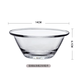 BORMIOLI ROCCO進(jìn)口鋼化玻璃碗主廚餐具水果沙拉碗大號烘焙碗和面盆 250ml-3只 鋼化玻璃