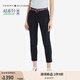 TOMMY HILFIGER【輕彈感】25女裝四季款條紋腰帶彈力直筒修身九分褲休閑褲 【九分】藏青色DW5 （腰帶隨機(jī)） 36