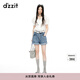 DZZIT地素短褲夏季夏季活力少女感牛仔褲女 藍(lán)色 M