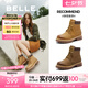 百麗（Belle）七夕禮物又見曠野工裝靴女商場款戶外休閑短靴B9S1DDD4 【周雨彤推薦】黃色-單里-女款 37 (235mm)