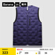 蕉內(nèi)（Bananain）氫氣502A男士羽絨服背心輕薄內(nèi)穿馬甲防風(fēng)24秋冬新款高領(lǐng)保暖外套 【圓領(lǐng)】暮夜藍(lán) L