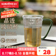 金灶（KAMJOVE）玻璃杯帶把手耐高溫茶杯高硼硅水杯待客泡茶杯牛奶杯咖啡杯TP-207 晶透玻璃杯 300ml