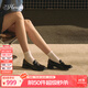 73Hours難哄章若楠同款女鞋風(fēng)笛樂章25春夏新款厚底牛皮英倫樂福鞋小皮鞋 黑色 【章若楠/關(guān)曉彤/趙今麥同款】 36