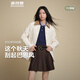 波司登25年輕薄羽絨服女短款90絨巴恩風(fēng)翻領(lǐng)夾克外套B250135334