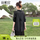 絲柏舍單排扣襯衫2025夏裝新款女裝慵懶風(fēng)設(shè)計感中長款上衣