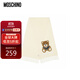 莫斯奇諾（moschino）圍巾女士小熊羊毛圍脖圣誕禮物送女友 米色