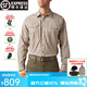 5.11（TACTICAL SERIES ）戰(zhàn)術(shù)襯衫男休閑彈力衫 511戶外耐磨翻領(lǐng)襯衫抗污襯衣72543 卡其長袖（有彈力4口袋#72543）  M