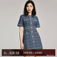 VEROMODA Vero Moda連衣裙2024早秋新款優(yōu)雅通勤小香風(fēng)牛仔裙324342016