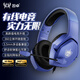 因卓（KOTION EACH）H4 低延遲有線降噪可調(diào)麥克風耳機 網(wǎng)吧電競游戲頭戴式耳機 電腦筆記本通用耳機3.5mm連接 紫色