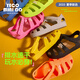 YECO MINI DD2025新款兒童涼鞋女童羅馬鞋洞洞鞋男童透氣沙灘鞋 海洋藍 22碼