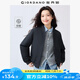 佐丹奴棒球服女秋季新款棒球領(lǐng)棉衣甜酷飛行員夾克外套女13372829 09標(biāo)志黑 M