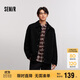 森馬（Semir）夾克男格紋絨感雪尼爾牛仔外套冬季棉服寬松教練服103724108101