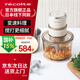 麗克特日本料理機(jī)家用多功能變速輔食機(jī)嬰兒打果泥機(jī)打碎機(jī)攪拌機(jī)冰沙機(jī)碎冰 研磨機(jī)絞肉料理機(jī)和面機(jī) 多功能變速料理機(jī)—乳酪白-RCP-6（W）