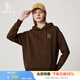 哈吉斯（HAZZYS）女裝 春秋款女士連帽活力休閑風(fēng)衛(wèi)衣女ABTSE0BCF04 酒紅色WN M (160/84A 38)