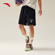 安踏凱里·歐文系列丨純棉運動(dòng)短褲男女同款針織五分褲172531303 基礎黑-4 3XL