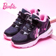 芭比童鞋女童運動(dòng)鞋兒童棉鞋加絨大童高幫鞋女童加厚棉鞋DA5206 黑 35