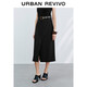 UR2025秋季新款女裝氣質(zhì)通勤風(fēng)金屬扣腰帶半裙UWG550085