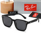 雷朋(RayBan)2024 新款歐美男士偏光太陽鏡旅游駕駛休閑太陽眼鏡時尚潮流墨鏡 砂黑框黑灰片+配送原裝盒品牌包