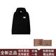 博柏利（BURBERRY）巴寶莉SS24Logo貼花連帽休閑長(cháng)袖衛衣男款黑色七夕情人節禮物 黑色 S 原裝禮袋