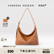 VANESSA HOGAN【張雅欽同款】VH女包欣冉hobo包頭層植鞣牛皮質(zhì)感斜挎腋下單肩包 可可紅棕-中號+綠野仙蹤禮盒