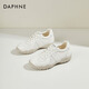 達(dá)芙妮德訓(xùn)鞋女鞋2025新款夏季網(wǎng)面透氣復(fù)古阿甘運(yùn)動(dòng)休閑網(wǎng)鞋輕便 米色 37 (235mm) 標(biāo)準(zhǔn)碼