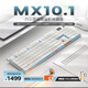 CHERRY櫻桃 MX10.1 機(jī)械鍵盤(pán) 無(wú)線鍵盤(pán) 游戲鍵盤(pán) RGB燈效 超薄機(jī)身 合金外殼 銀色 矮紅軸