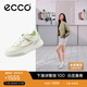 愛步（ECCO）25年夏季新款潮流拼色厚底休閑板鞋 街頭球鞋女鞋272803 綠色36