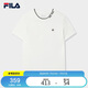 FILA斐樂(lè)官方女子短袖T恤2025夏顯瘦圓領(lǐng)休閑運(yùn)動(dòng)上衣