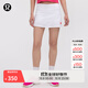 lululemon丨Graphic Pace Rival 女士運(yùn)動(dòng)圖案款中腰短裙 *長(zhǎng)款 LW8AOAS 白色 XS