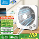 美的（Midea） 電風(fēng)扇 家用臺式小風(fēng)扇空氣循環(huán)扇轉(zhuǎn)頁扇辦公室桌面鴻運(yùn)扇五葉輕音柔風(fēng)臥室宿舍節(jié)能省電臺扇 KYT30-21MA【12寸加大款】 桌面轉(zhuǎn)頁扇