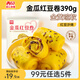 西貝莜面村【99元5件】牛肉餡餅玉米羹包子奶酪餅窩頭燒麥饅頭餛飩雜糧面點(diǎn) 金瓜紅豆卷390g（8個(gè)）