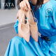 他她（TATA）仙女風(fēng)涼鞋女空鞋粗跟尖頭高跟鞋女夏季新款7RZ02BH4 淺粉 36