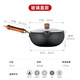 Debo德鉑大肚鍋鐵鍋導(dǎo)流口家用0涂層不粘鍋平底炒菜燉湯鍋加厚炒鍋 升級款-玻璃蓋（免開鍋） 24cm