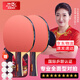 雙魚(yú)麒麟紅攻防型乒乓球拍單拍加厚底板專(zhuān)業(yè)級比賽乒乓拍一對橫拍 【橫拍2支】全能攻防型+6個(gè)球+包 豪華套裝【球拍+拍包+球】
