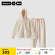 蕉內(nèi)【王一博同款】絨絨506H羊羔絨睡衣女士家居服連帽情侶套裝秋冬季